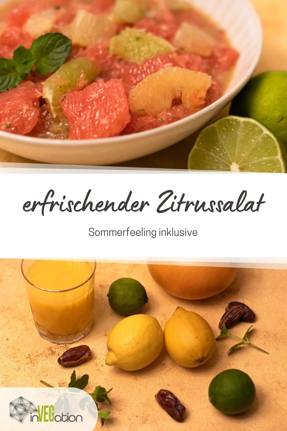 Erfrischender Zitrussalat mit Dattel-Dressing | invegation.de